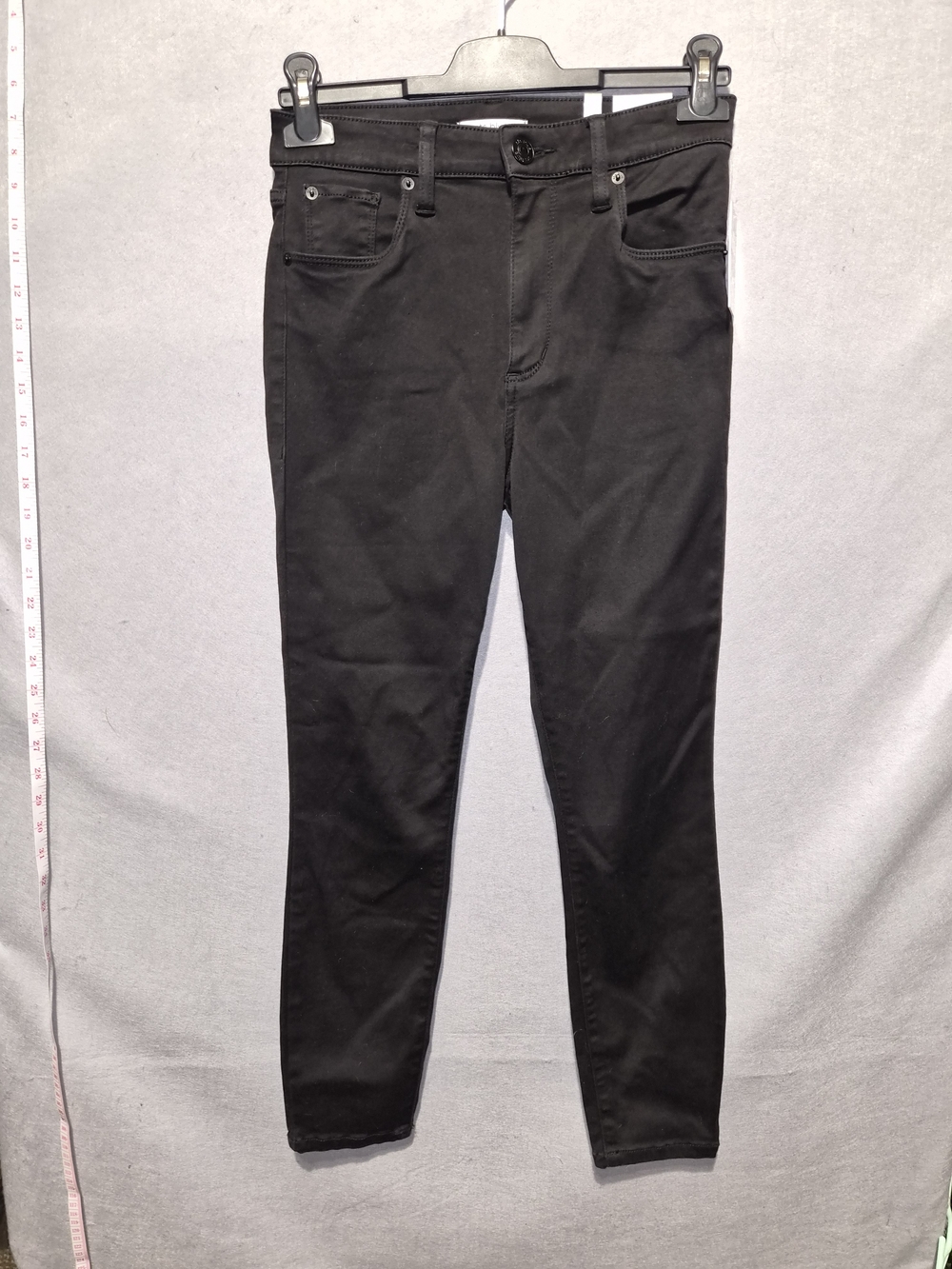 STS Blue Brie High Rise Skinny Ankle Jeans Black Stretch Denim Size 26 NWT
